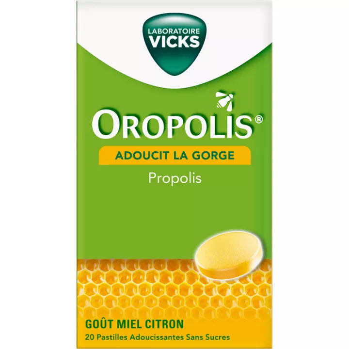 Oropolis Pastilles Miel Citron Sans Sucre x20