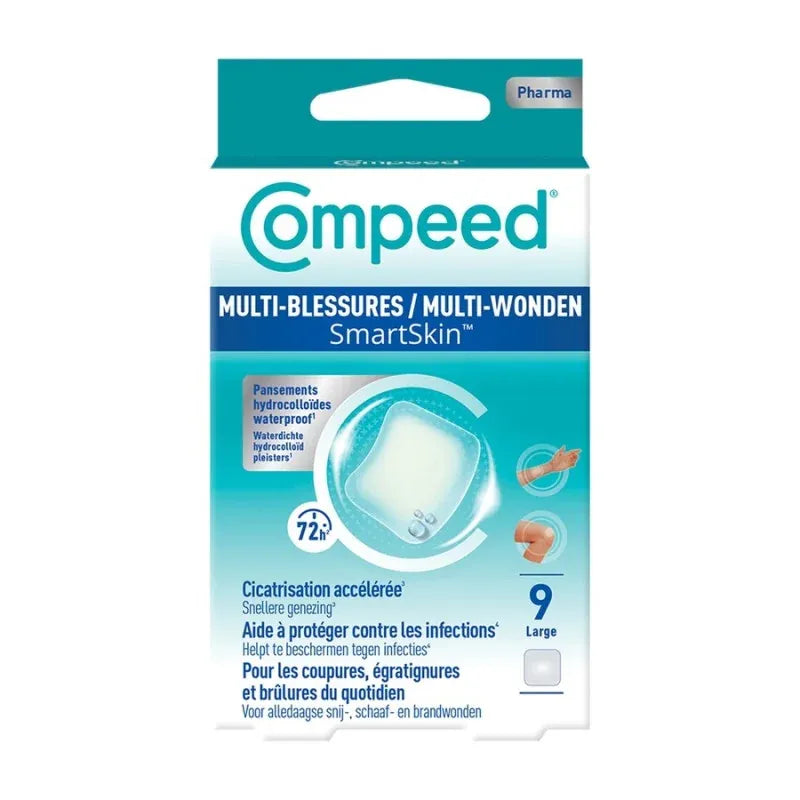 Compeed Multi-Blessure SmartSkin Pansements Large x9