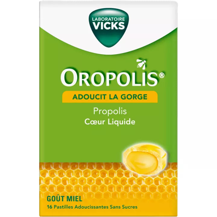 Oropolis Cœur Liquide Pastilles Sans Sucre x16