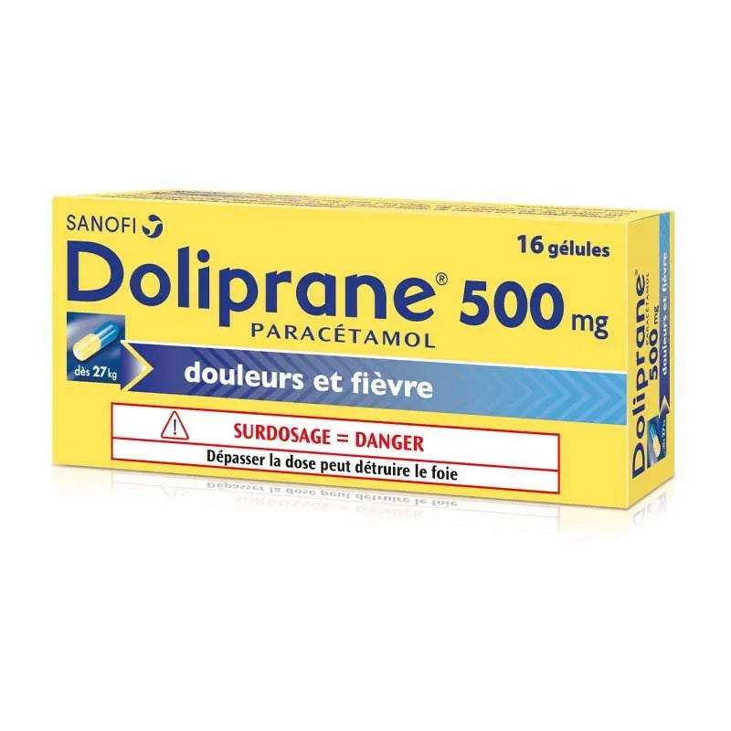 DOLIPRANE 500MG GELULE 16