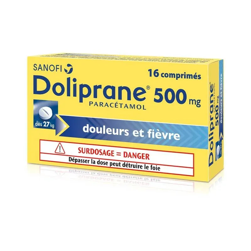 DOLIPRANE 500MG CPR 16