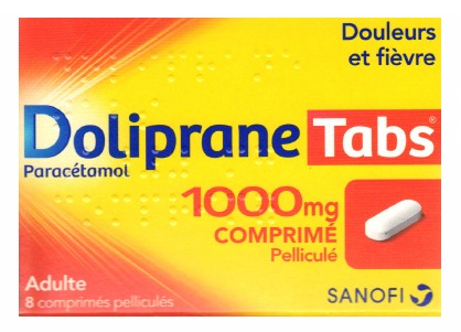 DOLIPRANETABS 1 000 MG CPR 8