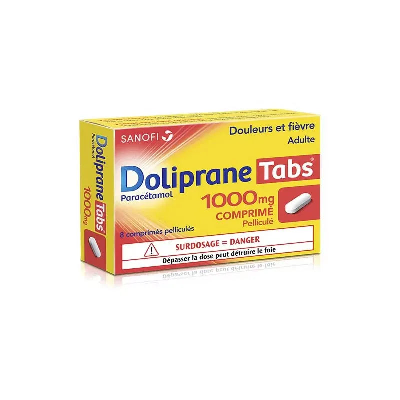 DOLIPRANETABS 1 000 MG CPR 8