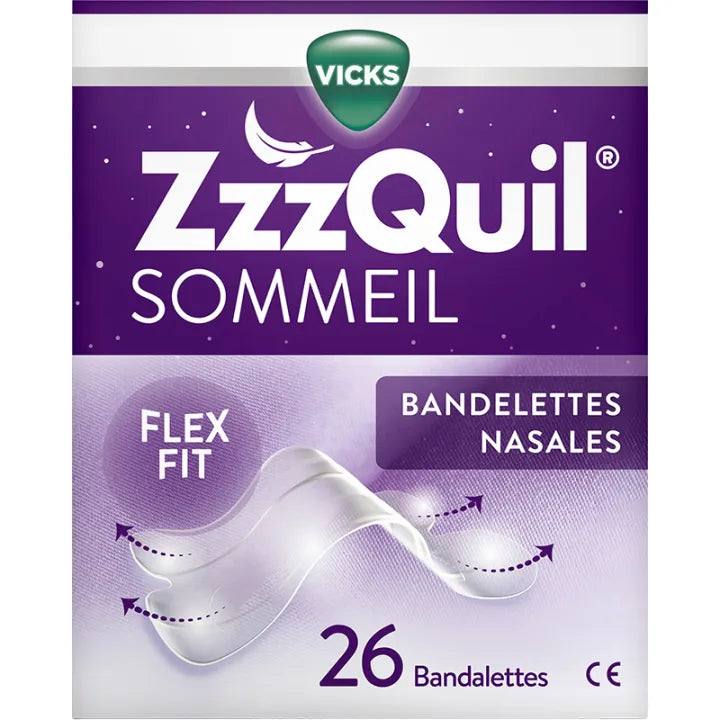 ZzzQuil Bandelettes Nasales x26