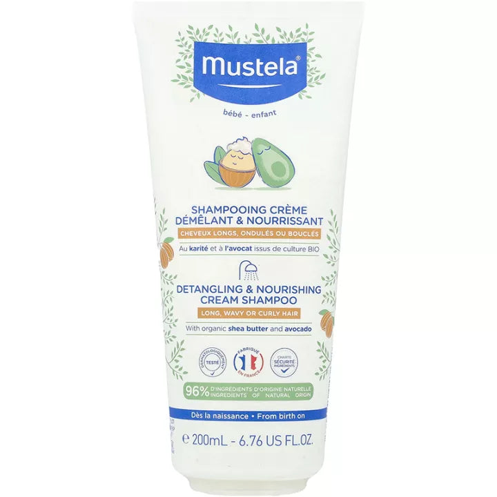 Mustela Shampooing Nourrissant et Démêlant 200 ml