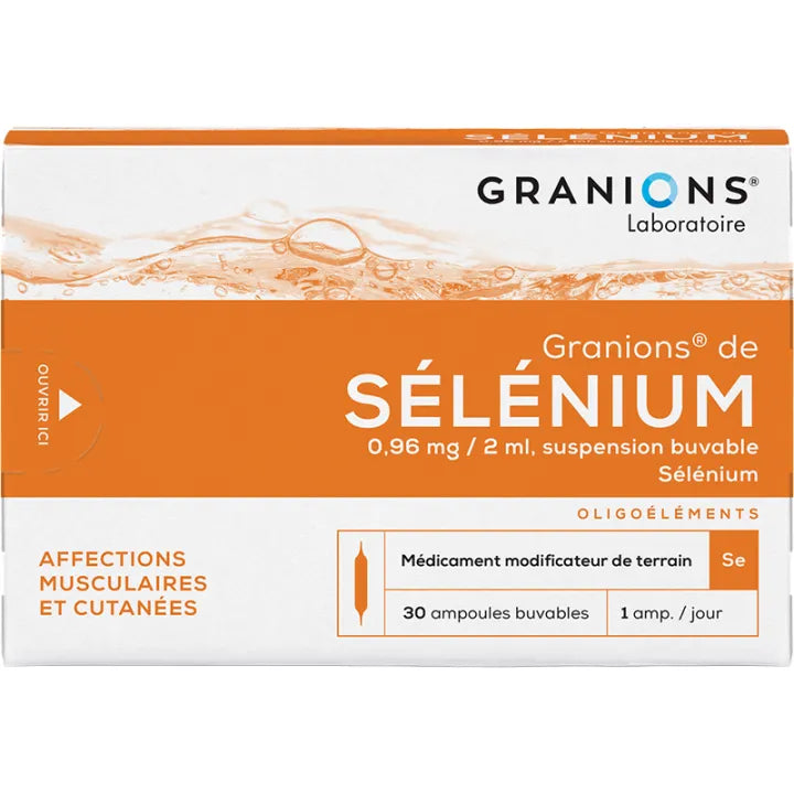 Granions Sélénium Ampoules Buvables 2 ml x30