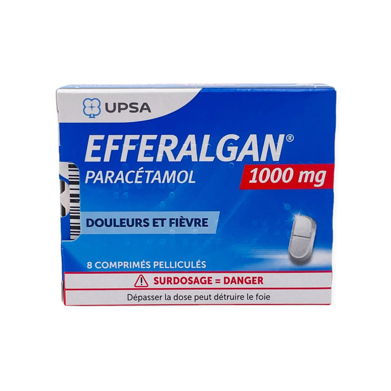 EFFERALGAN 1 000MG CPR 8
