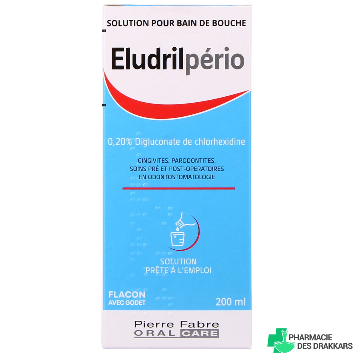 Eludril Perio 0,2 % Bain de Bouche – 200 ml