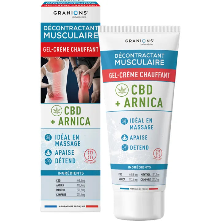 Granions Décontractant Musculaire Gel-Crème Chauffant 75 ml