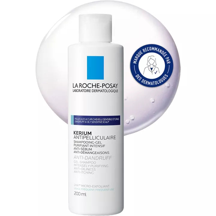 La Roche-Posay Kerium Shampooing Gel Anti-Pelliculaire Gras 200 ml