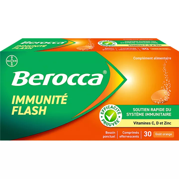 Berocca Immunité 30 comprimés effervescents