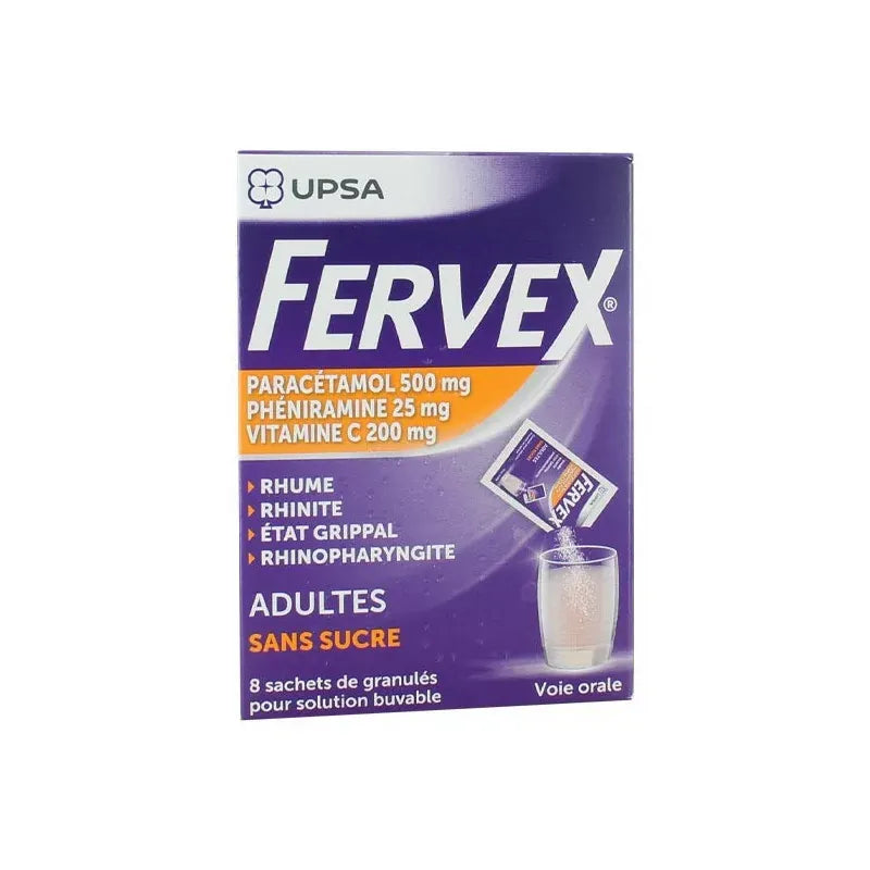 FERVEX ADULTES S/S SACHET 8