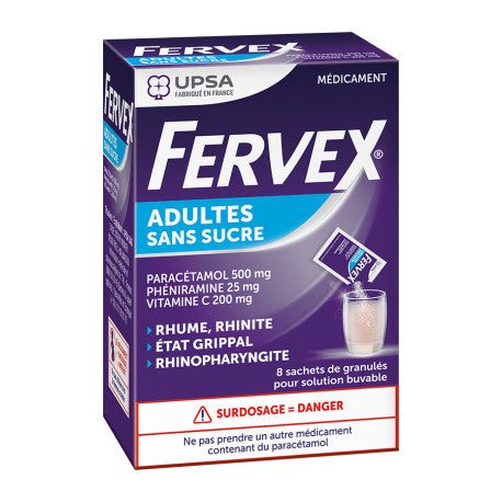 FERVEX ADULTES S/S SACHET 8
