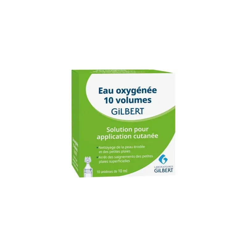 Eau Oxygénée Gilbert 10 Volumes Unidoses 10 ml x10