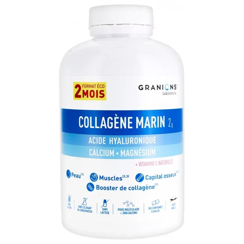 Granions Collagène Marin 2 g Vanille Comprimés x180