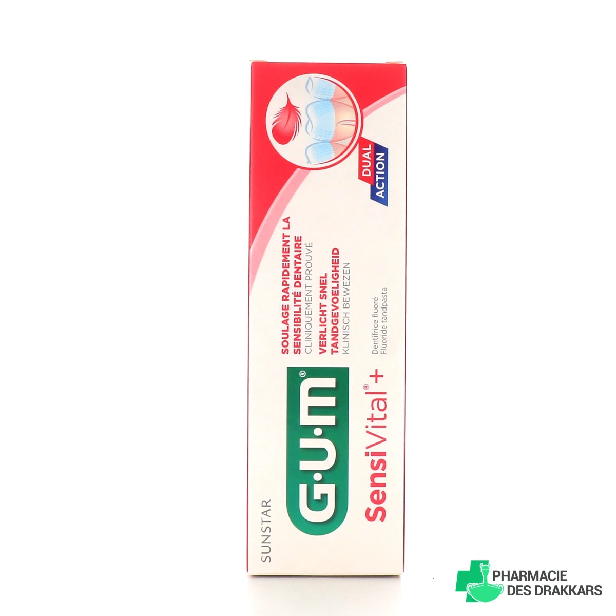 GUM Sensivital+ Dentifrice Dents Sensibles – 75 ml
