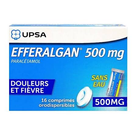 EFFERALGAN 500MG CPR ORODISP 16