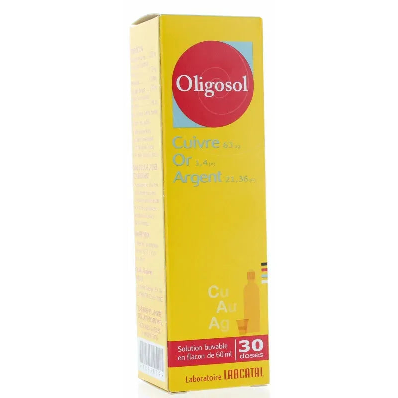 Oligosol Cuivre-Or-Argent Flacon 60 ml