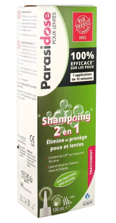 Parasidose Shampooing 2 en 1 Flacon 100 ml
