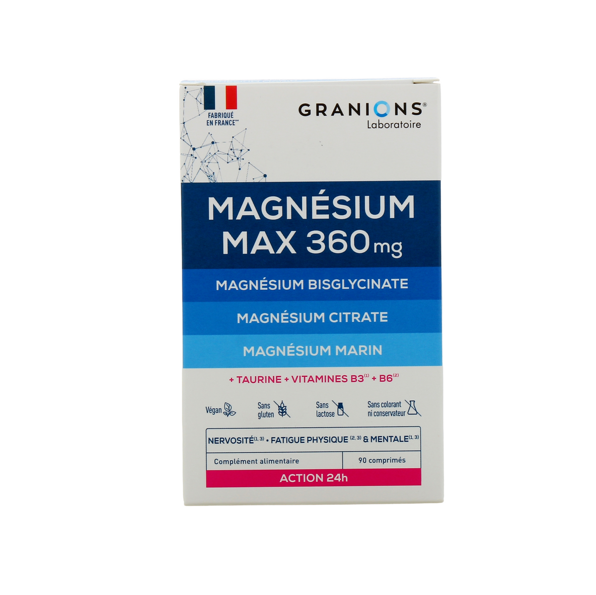 Granions Magnésium Max 360 mg Comprimés x90