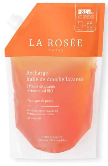 La Rosée Éco-Recharge Huile de Douche Lavante Bio 800 ml