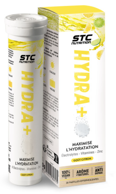 STC Nutrition Hydra+ Citron Pastilles Effervescentes x20