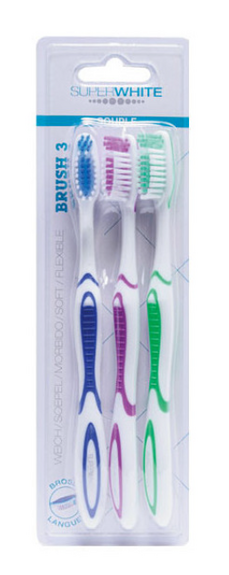 Superwhite Brush Brosses à Dents Souples – Lot de 3