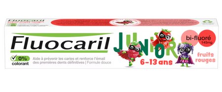 Fluocaril Junior Dentifrice Fruits Rouges 6-12 ans 75 ml
