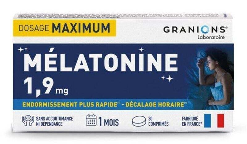 Granions Mélatonine 1,9 mg Comprimés x30