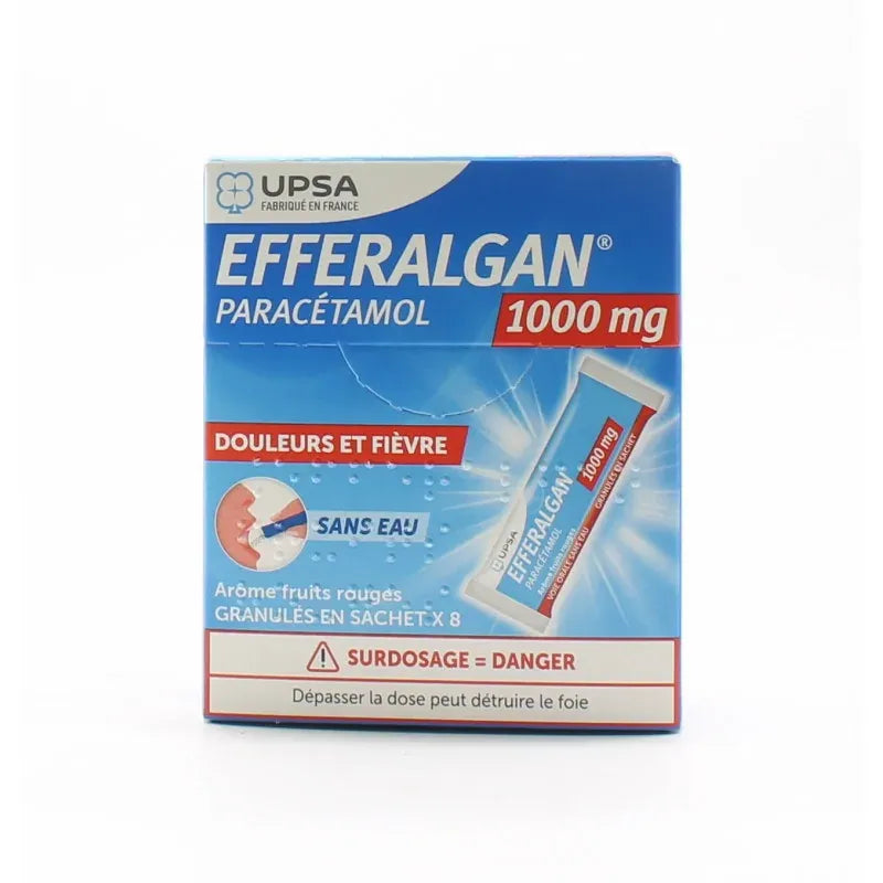 EFFERALGAN STIX 1000MG GRAN FRAM SACH8
