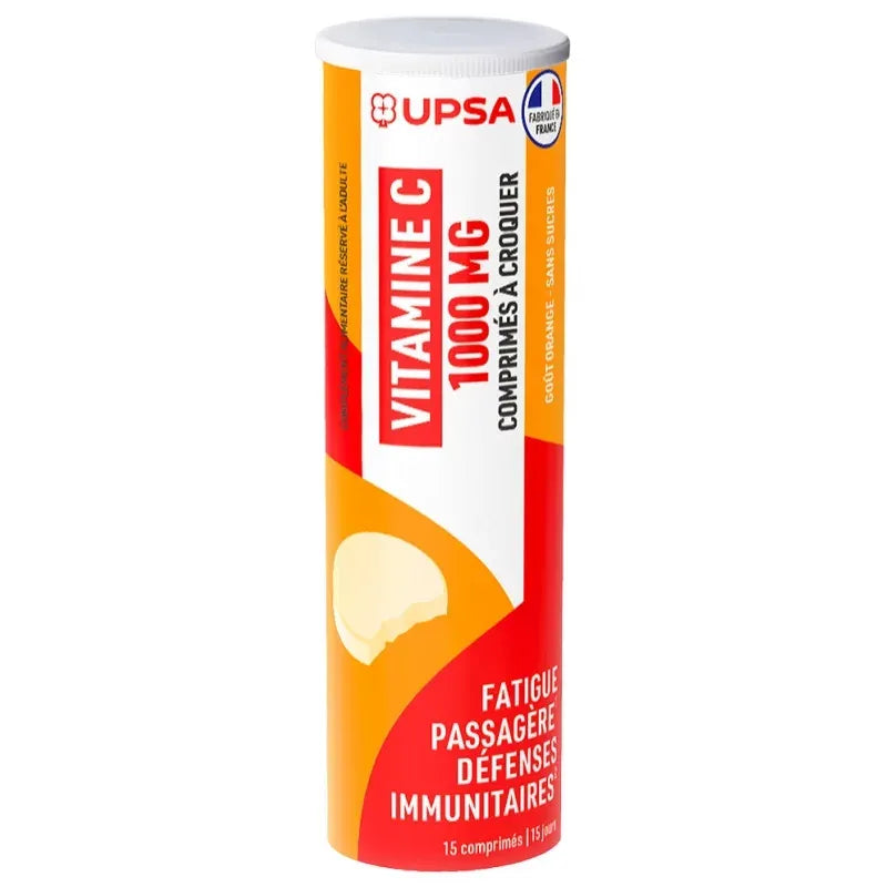 UPSA VIT C 1000MG CPR A CROQUER 15