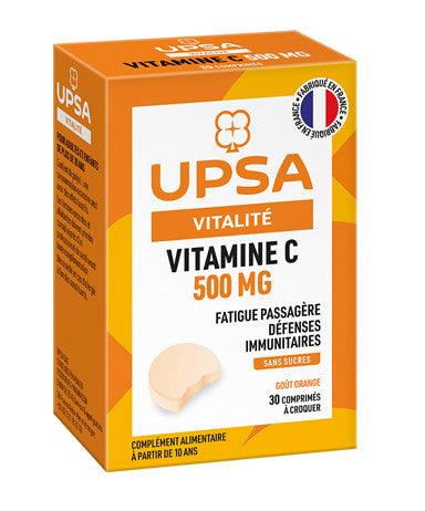 UPSA VIT C 500MG CPR CROQ BT30
