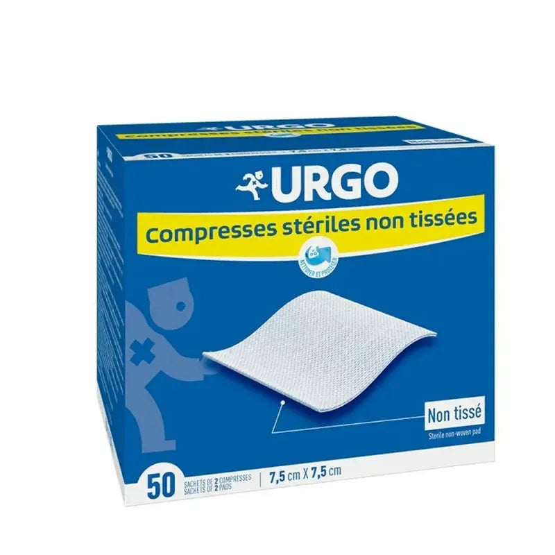 Urgo Compresses Non Tissées 7,5 x 7,5 cm x50