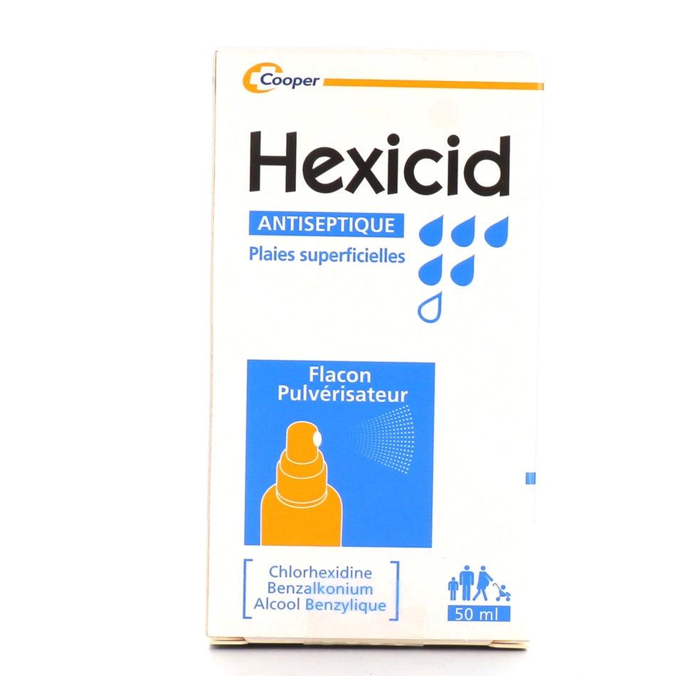 Hexicid Solution Antiseptique en Spray – 50 ml