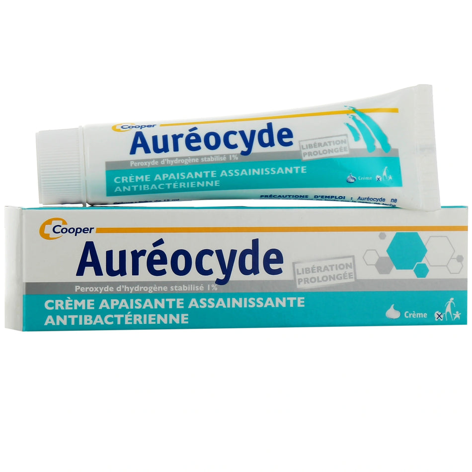 Auréocyde Crème Assainissante Antibactérienne – 15 g