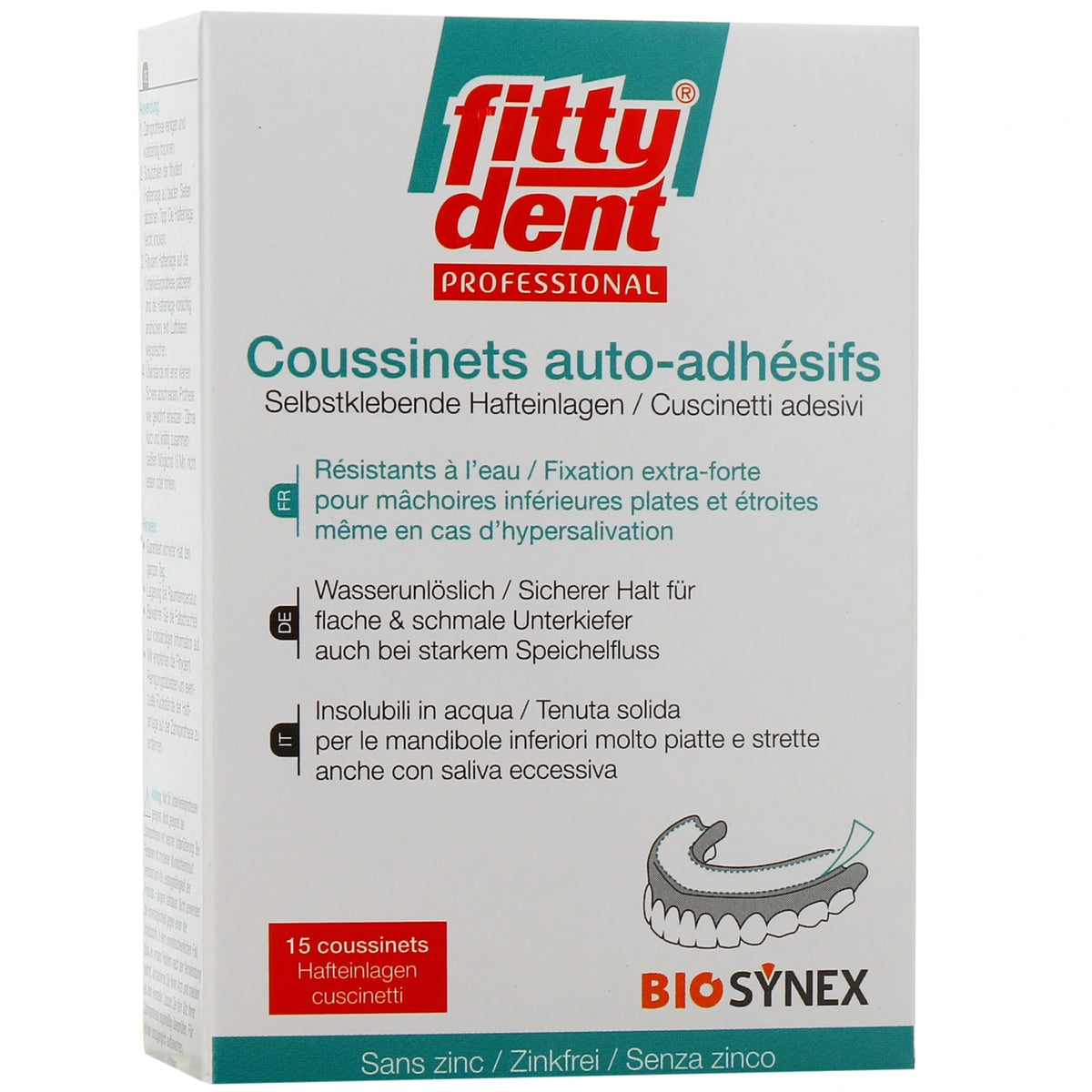 Fittydent Professional Coussinets Adhésifs – 15 coussinets