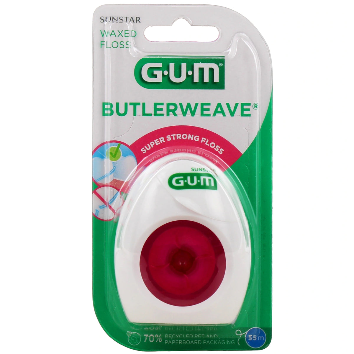 GUM ButlerWeave Fil Dentaire Ciré 1155