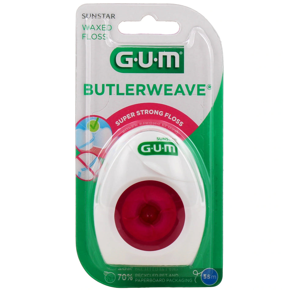 GUM ButlerWeave Fil Dentaire Ciré 1155