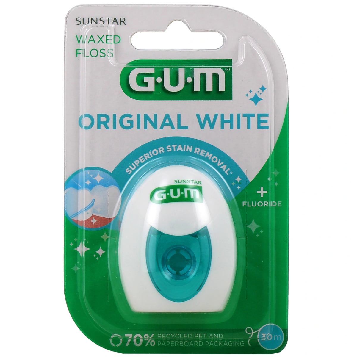 GUM Original White Fil Dentaire 2040 – 30 m