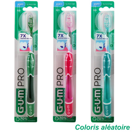 GUM Technique Pro 525 Brosse à Dents Souple – Lot de 2
