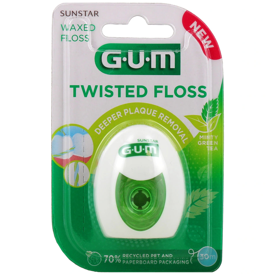 GUM Twisted Floss Fil Dentaire 3500 – 50 m