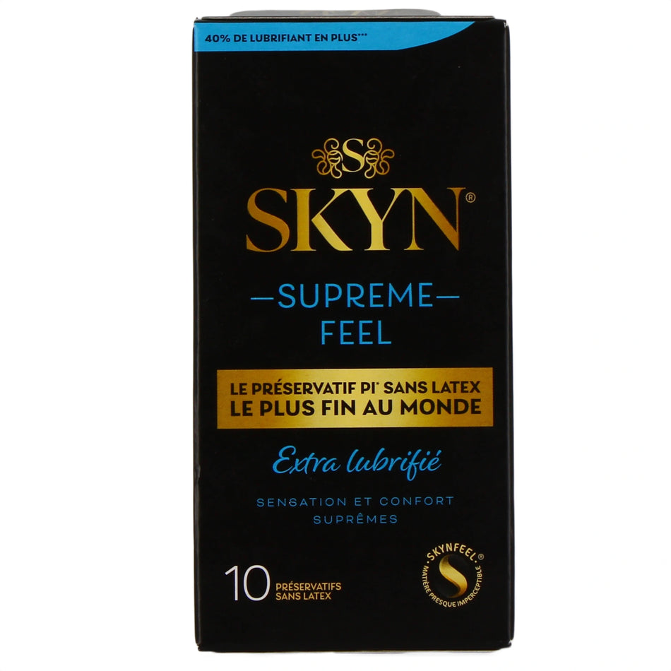 Manix Skyn Supreme Feel Extra Lubrifié – 10 Préservatifs Sans Latex